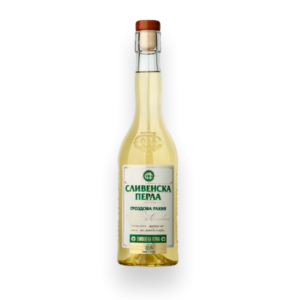 Slivenska Perla Schnaps, 500 ml, bulgarischer Traubenschnaps aus Muscat Ottonel, Perla und Tamianka Trauben, mindestens 2 Jahre gereift, mit weichem Geschmack und delikat-fruchtigem Aroma, ideal als Aperitif oder zu Vorspeisen, 40% Alkoholgehalt.