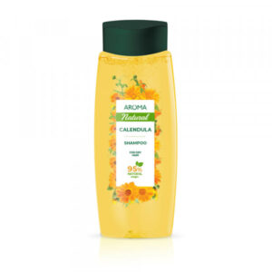 AROMA, Natural Shampoo Ringelblume – 400 ml – Mildes Shampoo mit Ringelblumenextrakt, pflegt die Kopfhaut, beruhigt gereiztes Haar und verleiht Geschmeidigkeit und gesunden Glanz.