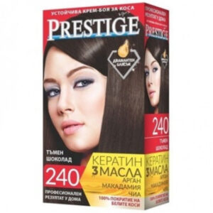 PRESTIJ Dauerhafte Haarfarbe, N240 Dunkel Schokolade