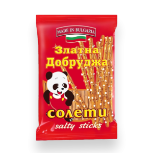 ZLATNA DOBRUDZA Salzstange, 60 g – klassisch knusprige Salzstangen mit feinem Salzgeschmack, perfekt zum Knabbern, Teilen oder als Snack für unterwegs.