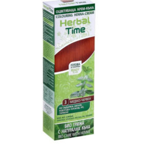 HERBAL TIME, HENNA-CREME, Kupper rot N3, 75 ml