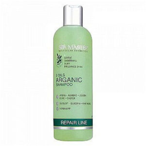 SPA MASTER Argan Öl Haar Shampoo mit 5 Ölen 100ml/0,69€ Enthält Argan, Mandel, Jojoba, Olive, Castor; Vitamin PP; Symplex Glycerin und Panthenol. Professional molekular Kosmetik.330ml