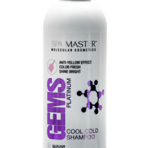 SPA MASTER, Färbendes Shampoo Platin Perle – 330 ml – Farbauffrischendes Shampoo für platinblondes Haar, verstärkt kühle Nuancen, reduziert Gelbstiche und pflegt das Haar mit pflegenden Inhaltsstoffen.