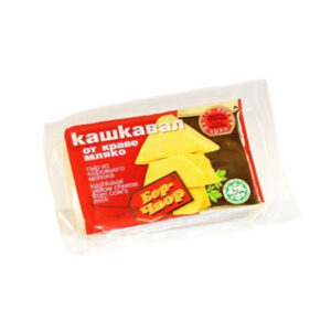 BOR CHVOR, Kaschkaval aus Kuhmilch 200 g – Milder Hartkäse aus Kuhmilch, perfekt zum Frühstück, Überbacken oder als Snack.