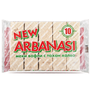 ARBANASI, Weiche Waffeln mit Tahan Halva Weiße Schokolade 10 Stück