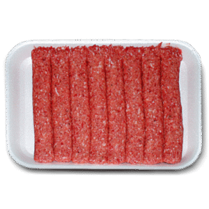 Nolev Kebaptche aus Rind Trapezno 500 g – gewürzte Rinderhackfleischröllchen in Verpackung.