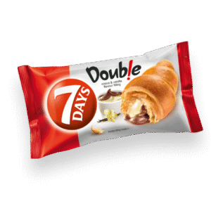 7 DAYS DOUBLE Croissant Kakao und Vanille 92g/ 20 stk in Verpackung