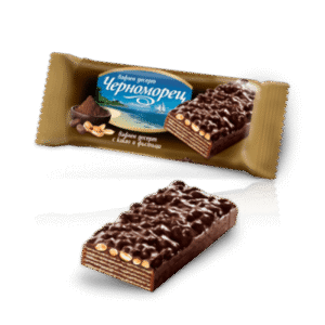 CHERNOMOREZ Waffel mit Kakao und Erdnüssen 75 g