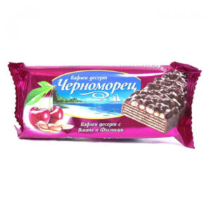 CHERNOMOREZ Waffel mit Kirschen und Erdnüssen 80g