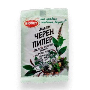 BIOSET, Schwarz Pfeffer gemahlen 10g/ 10 stk in Verpackung