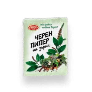 BIOSET, Schwarz Pfeffer ganz 10 g/ 10stk in verpackung
