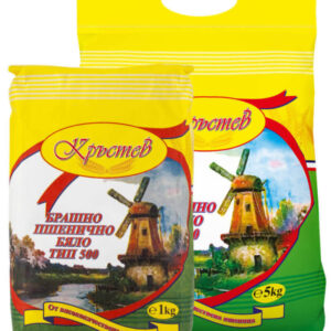 Krastev, Weißes Weizenmehl Typ 500, 1kg/ 10 stk in Verpackung