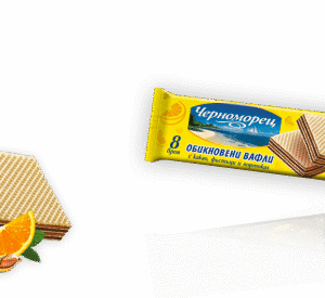 CHERNOMOTEZ Waffel mit Erdnüssen und Orange, 8 Stk. 210g