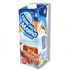 BOR CHVOR, Kuhmilch UHT 3,5 %, 1 L – Frische UHT-Kuhmilch mit 3,5 % Fettgehalt, ideal für den täglichen Gebrauch.