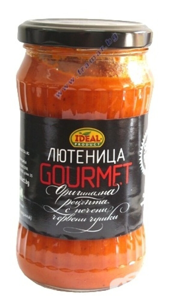 Ideal, Lüteniza Gourmet 300 g – Feine, aromatische Paprikapaste in 300 g Packung, ideal als Brotaufstrich oder für die Zubereitung traditioneller Gerichte.