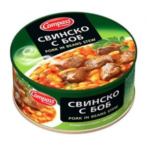 COMPASS, Bohneneintopf mit Schweinefleisch 300 g/ 24 stk in Verpackung