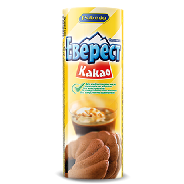 EVEREST Biscuits mit Kakao, 200 g – knusprige Biscuits mit feinem Kakaogeschmack, ideal als süßer Snack für zwischendurch.