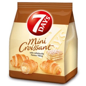 7 DAYS Mini Croissant Vanillefüllung, 185g/ 8 stk in Verpackung