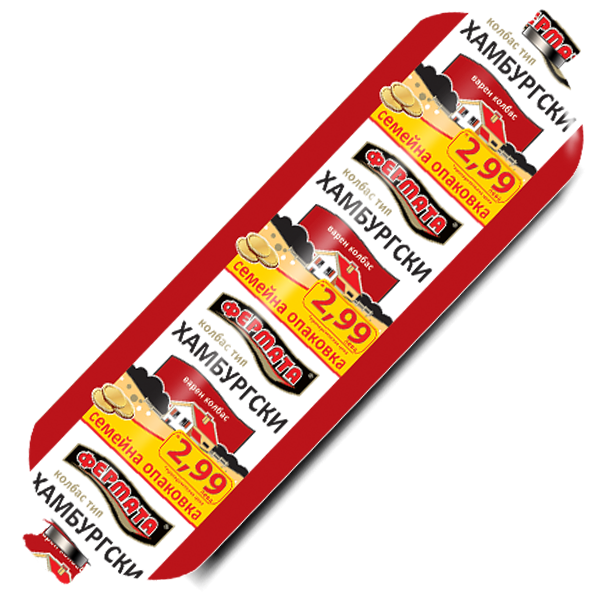 Fermata Hamburgski Wurst 270 g – fein gewürzte Brühwurst nach Hamburger Art in Verpackung.