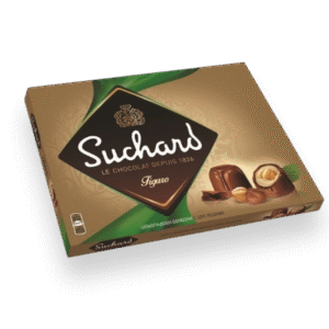 FIGARO, Schokoladen Box Haselnuss 153g/ 14 stk in Verpackung