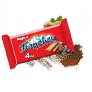 BOROVETZ, Waffeln mit Erdnusscreme, 120 g
