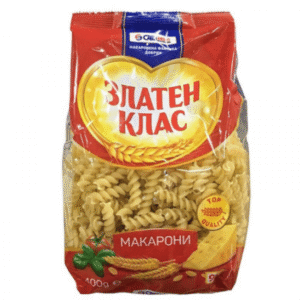 Zlaten Klas, Nudeln Fusilli 400 g – Spiralnudeln aus Hartweizengrieß, ideal für Salate, Nudelgerichte und kreative Pasta-Rezepte.
