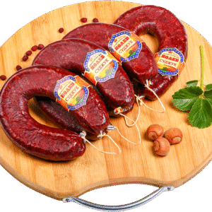 Nolev Sujuk – würzige, luftgetrocknete Rohwurst in Verpackung.