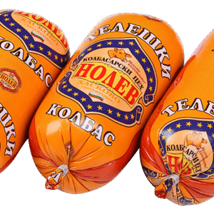 Nolev Teleshki – luftgetrocknete Rinderwurst in Verpackung.