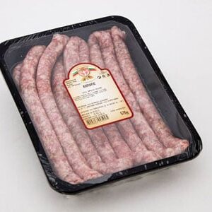 Abion Karnache – gewürzte Rohwurst, verpackt für Grill oder Pfanne