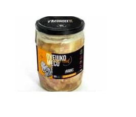 Abion Pueshko Meso – gegartes Putenfleisch in Verpackung.