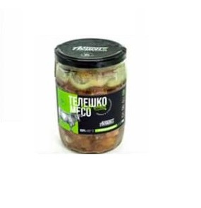 Abion Pueshko Meso – gegartes Putenfleisch in Verpackung.