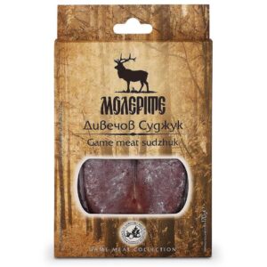 Molerite Sudzuk ot Divecovo Meso 170 g – würzige Rohwurst aus Wildfleisch in Verpackung.