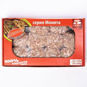 Monita Frikadelle in Kunststoffverpackung – fertig gegarte Fleischfrikadelle, ideal zum Mitnehmen oder Aufwärmen