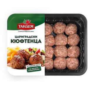 Tandem Carigradski Kufteta – 500 Gramm gewürzte Fleischbällchen in Verpackung.