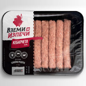 ABION, Kebapcheta Schwein 20 × 50 g – vorgeformte Schweinekebap für einfache Zubereitung und Grillgenuss.