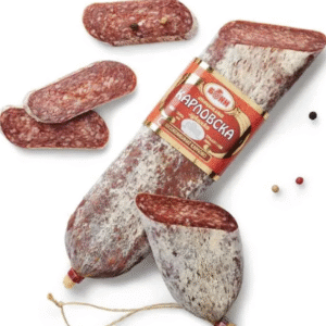 BONI, Karlovska Lukanka 210 g – Traditionelle bulgarische Rohwurst, würzig und fein gemahlen, ideal als Brotbelag oder Snack.