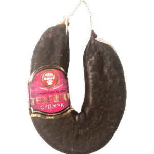 CHEH, Rind-Sudzhuk – Geräucherte und luftgetrocknete Rindswurst, würzig im Geschmack, ideal als Snack oder zum Kochen.