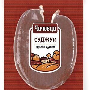 CHICHOVTSI, Sudjuk 150 g/kg – Würzige, luftgetrocknete Rindswurst, beliebt als herzhafter Snack oder Aufschnitt.