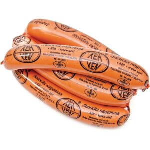 Ken Lionska Wurst, 1 kg, traditionell hergestellte Fleischwurst mit ausgewogenem würzigem Geschmack, perfekt für Snacks und Mahlzeiten.