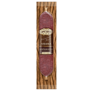 Orehite Lukanka Dobrudzhanska, 180 g, traditionelle bulgarische rohe Trockenwurst aus hochwertigem Schweinefleisch, mit authentischer Gewürzmischung, ideal für Snacks oder Charcuterie-Platten, vakuumverpackt.