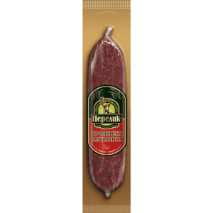 Perelik Smyadovska Lukanka, 180 g, traditionelle bulgarische rohe Trockenwurst aus hochwertigem Schweinefleisch, mit authentischer Gewürzmischung, ideal für Snacks oder Charcuterie-Platten, vakuumverpackt.