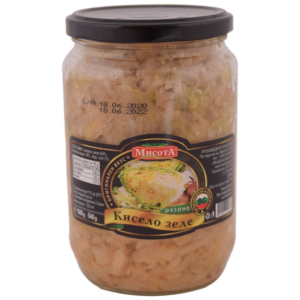 misota kiselo zele narazano 680g – Bulgarisches Produkt | Malincho Shop