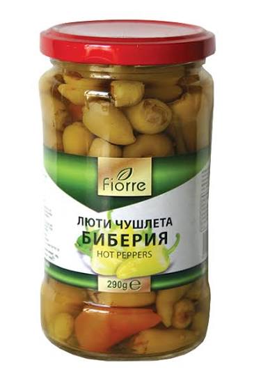 FIORRE,Hot Perppers 290g/ 12 Stk. in Verpackung – EP: 1,30 €