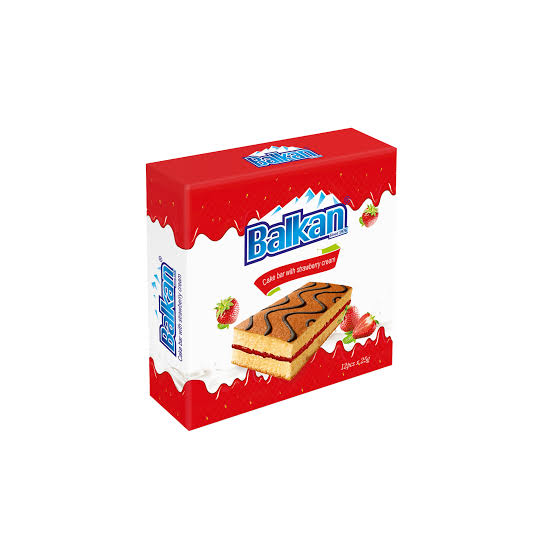 Balkan, Cake mit Erdbeeren 300g/ 12 Stk. in Verpackung – EP: 1,39€