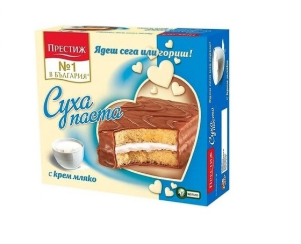 PRESTIGE, Cake Bar mit Milchcreme 300g/ 12 Stk in Verpackung – EP: 1,91€